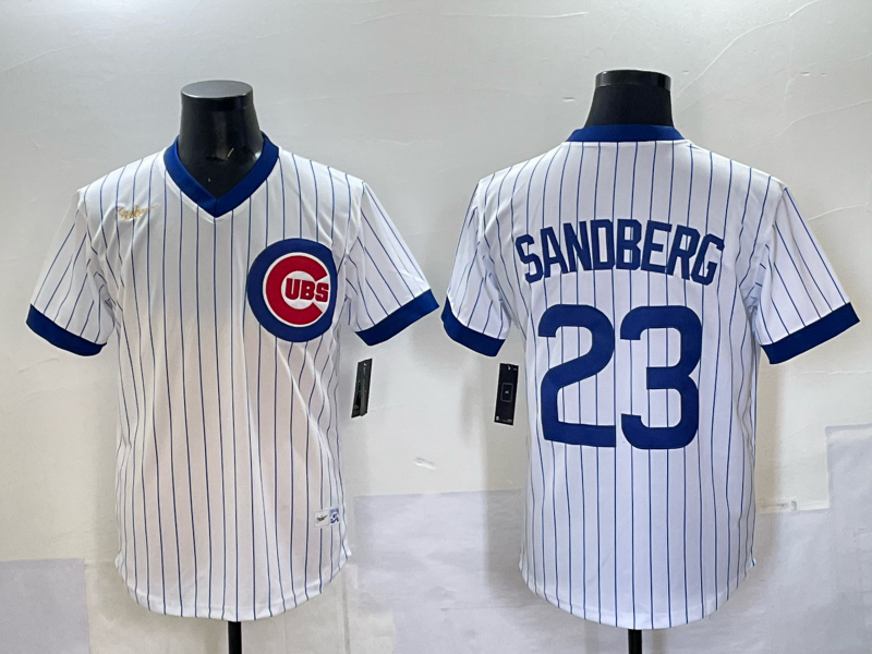 Men Chicago Cubs #23 Sandberg white Nike MLB 2025 jersey 001->chicago cubs->MLB Jersey